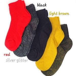 5 pairs of Glitter shiny sparkle socks